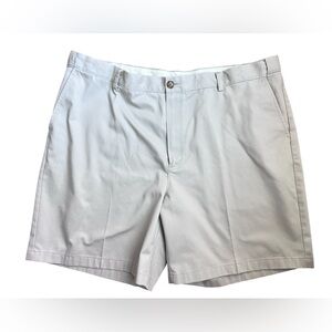 LL Bean Mens Shorts Sz 42 Tan Khaki flat front